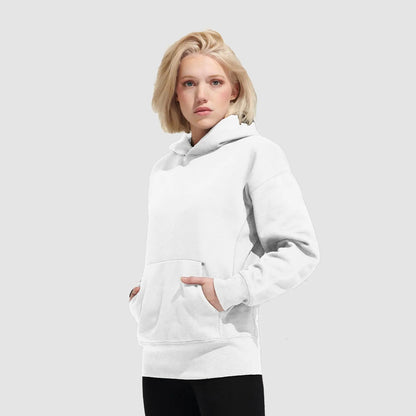 Nachhaltiger Unisex Oversized Kapuzenpullover aus recyceltem Mischgewebe