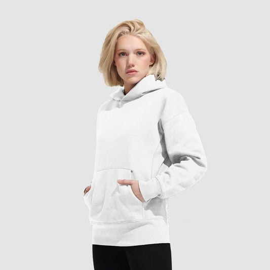 Nachhaltiger Unisex Oversized Kapuzenpullover aus recyceltem Mischgewebe